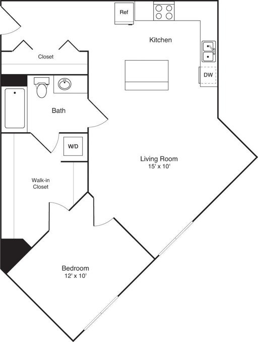 Floor plan layout diagram for A10